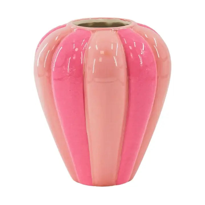 VASE SWIRL PINK ROSA