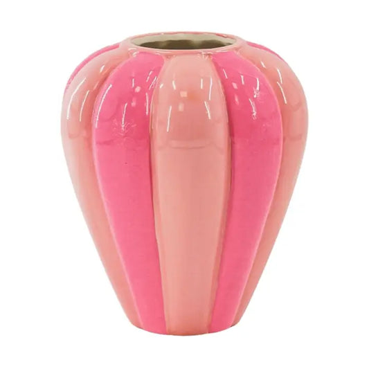 VASE SWIRL PINK ROSA