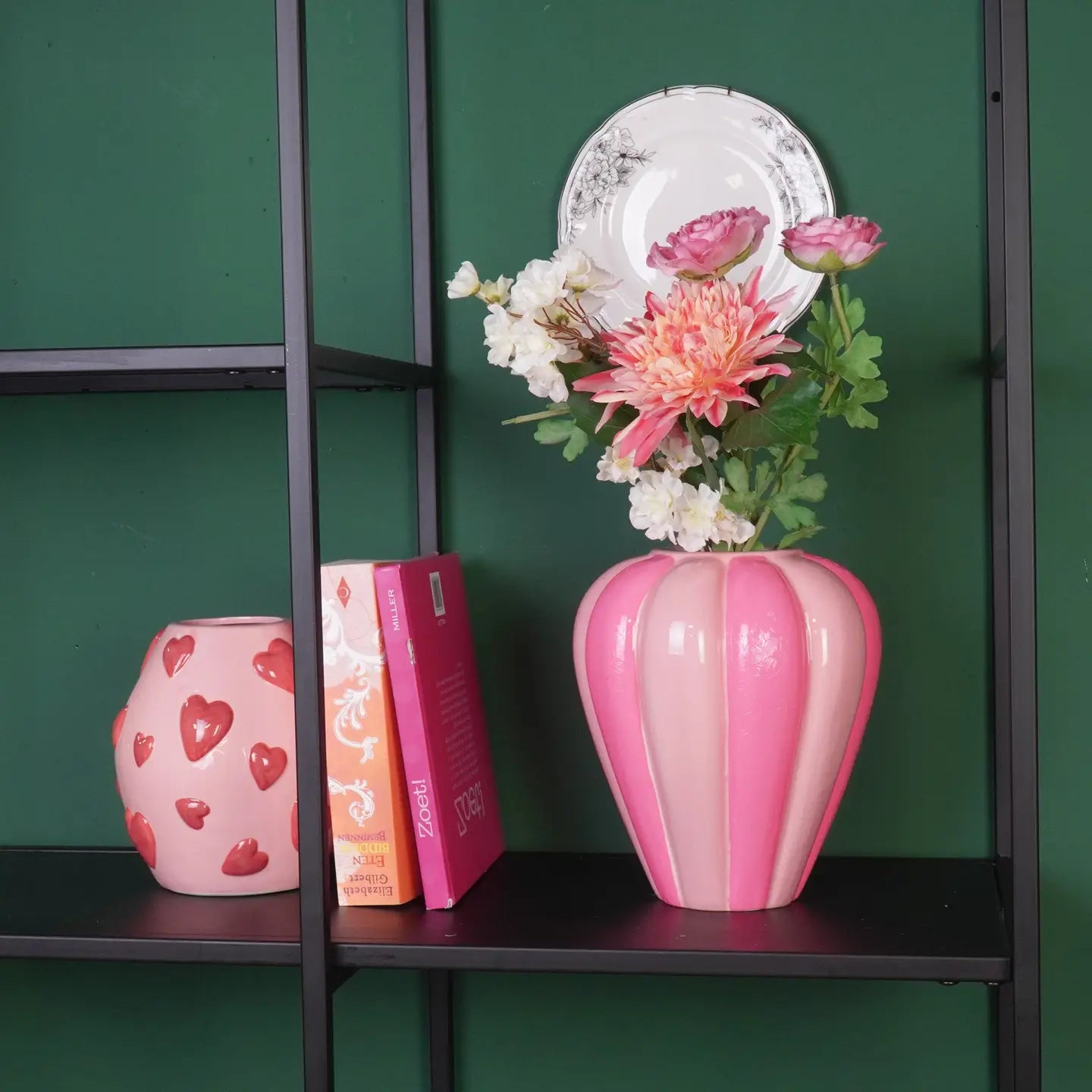 VASE SWIRL PINK ROSA