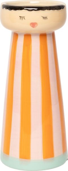 VASE MRS&MISS ORANGE/HELLROT/MINZE 19cm