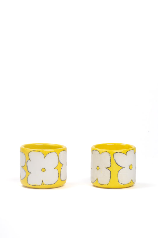 TASSE BLUMEN GELB KLEIN