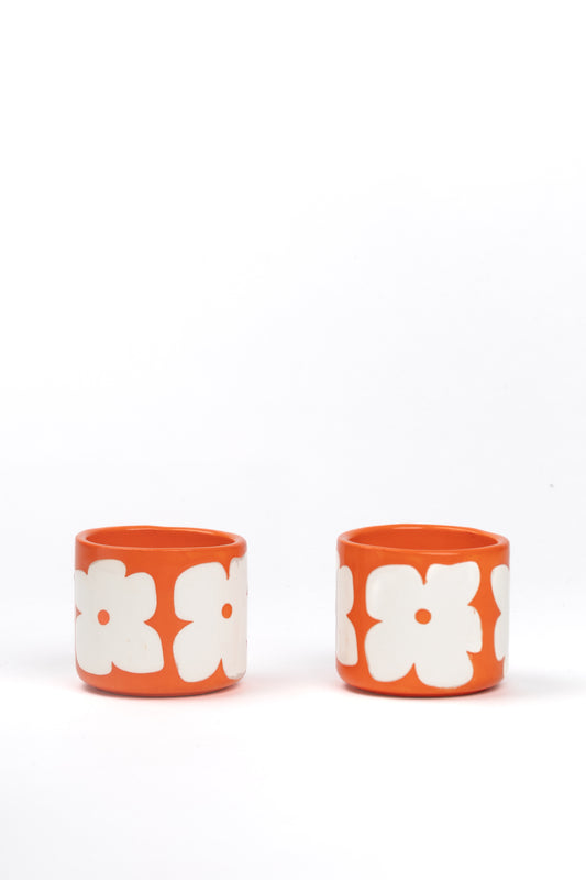 TASSE BLUMEN ORANGE KLEIN