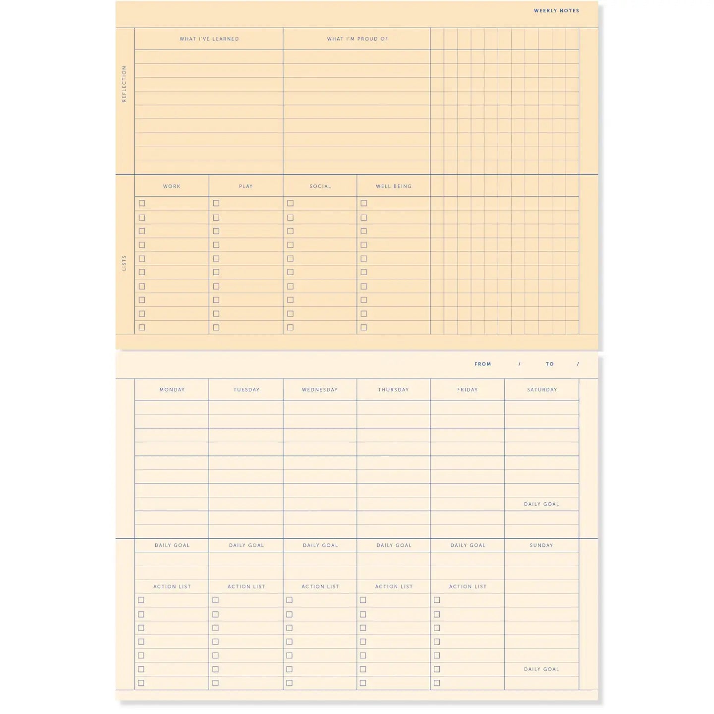 WOCHENPLANER A-JOURNAL ORANGE