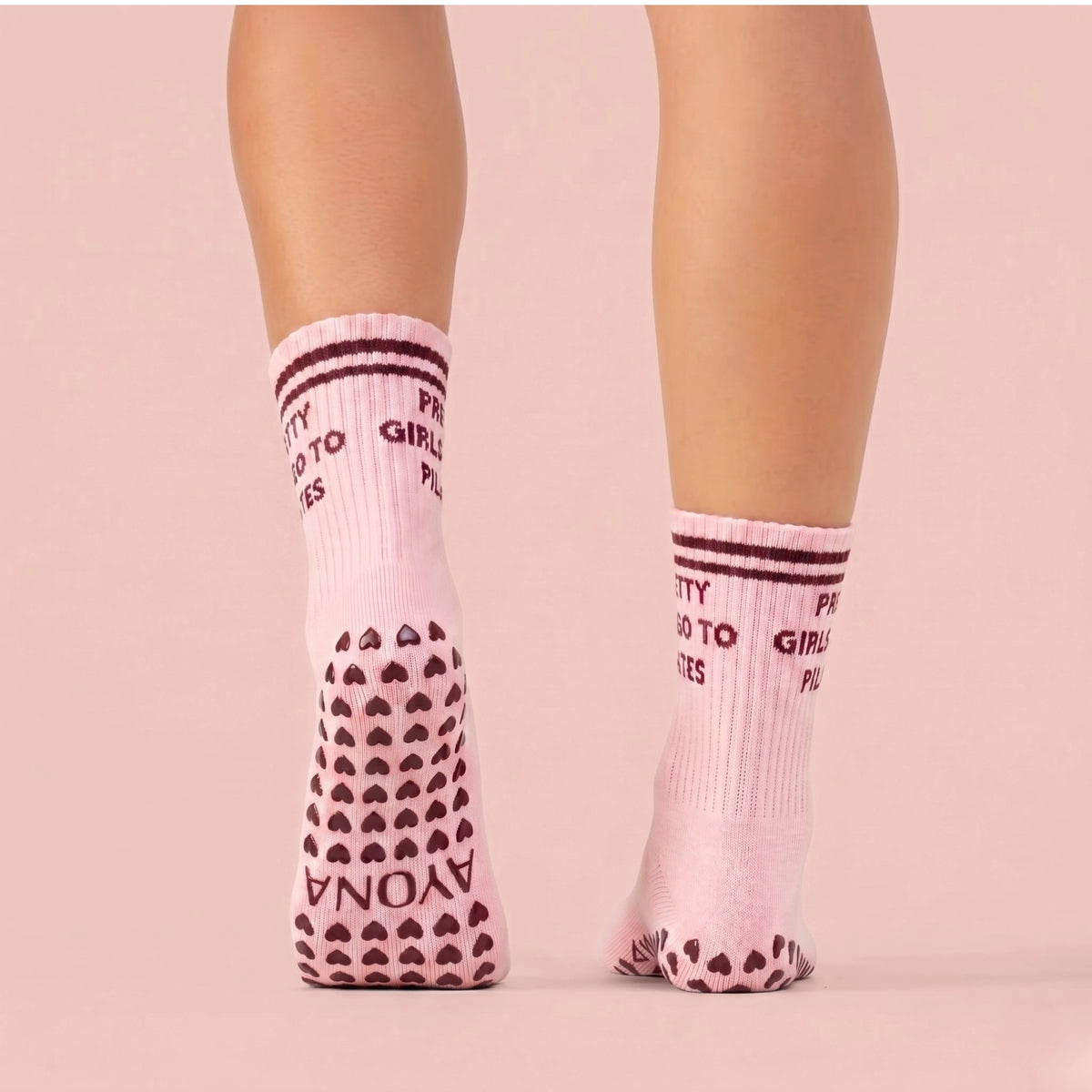 GRIP PILATES-SOCKEN – PINK