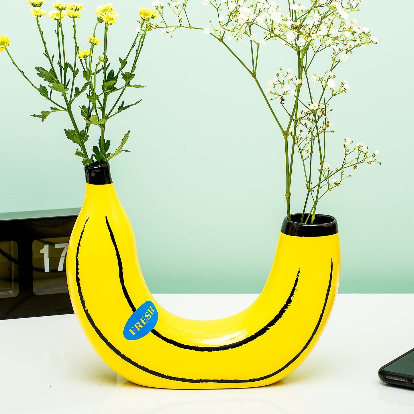 VASE BANANE GELB