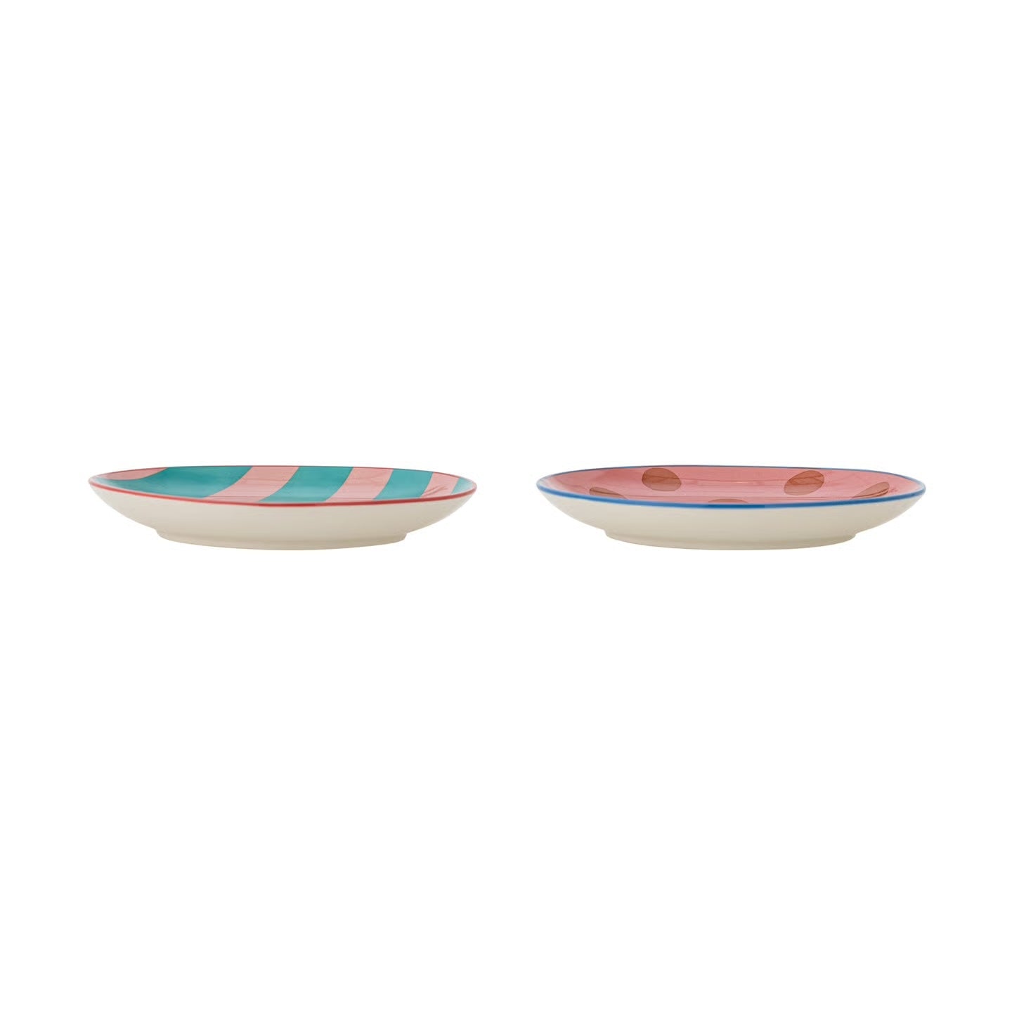 TELLER BONBON GEPUNKTET ROSA