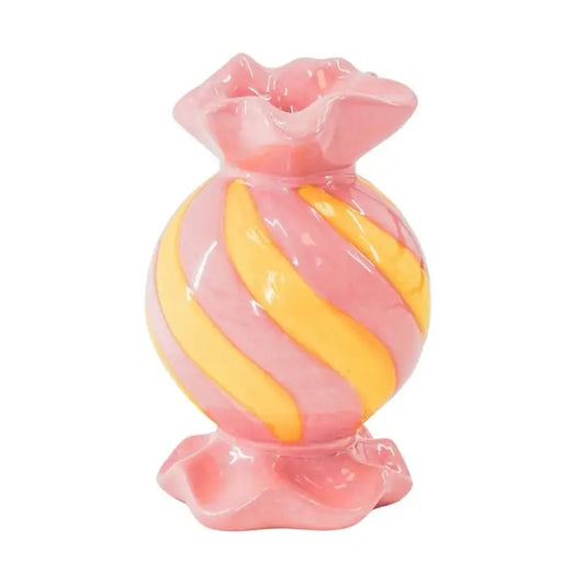 KERZENHALTER BONBON ROSA GELB