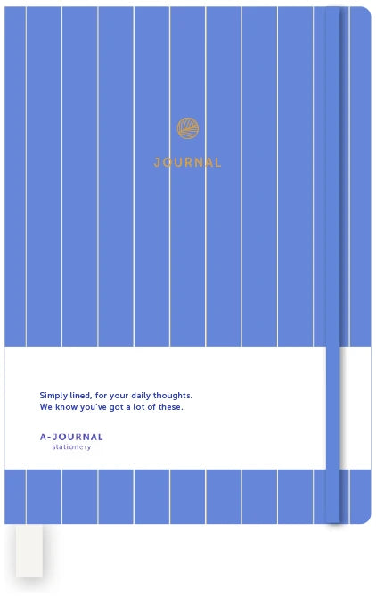 NOTIZBUCH JOURNAL BLAU STREIFEN A7