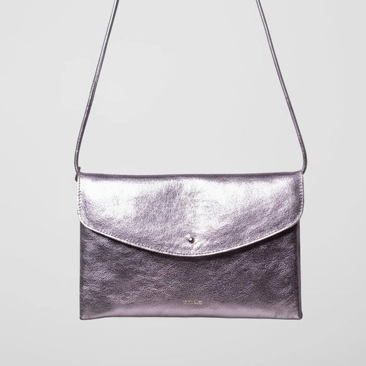 TASCHE CUTE CLUTCH - METALLIC LAVANTA