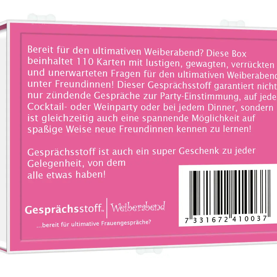 KARTENSPIEL GESPRÄCHSSTOFF MÄDELSABEND