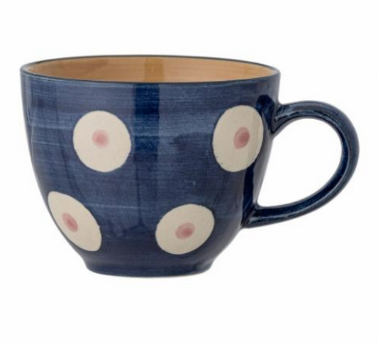 TASSE EVIAYA GEPUNKTET BLAU WEISS
