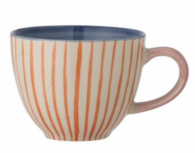TASSE EVIAYA GESTREIFT WEISS ROT