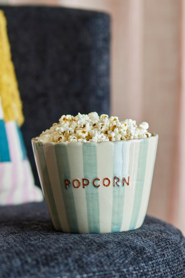 SCHALE POPCORN STREIFEN PUNKTE