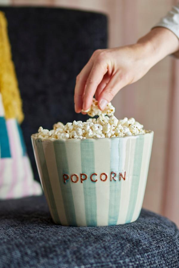 SCHALE POPCORN STREIFEN PUNKTE