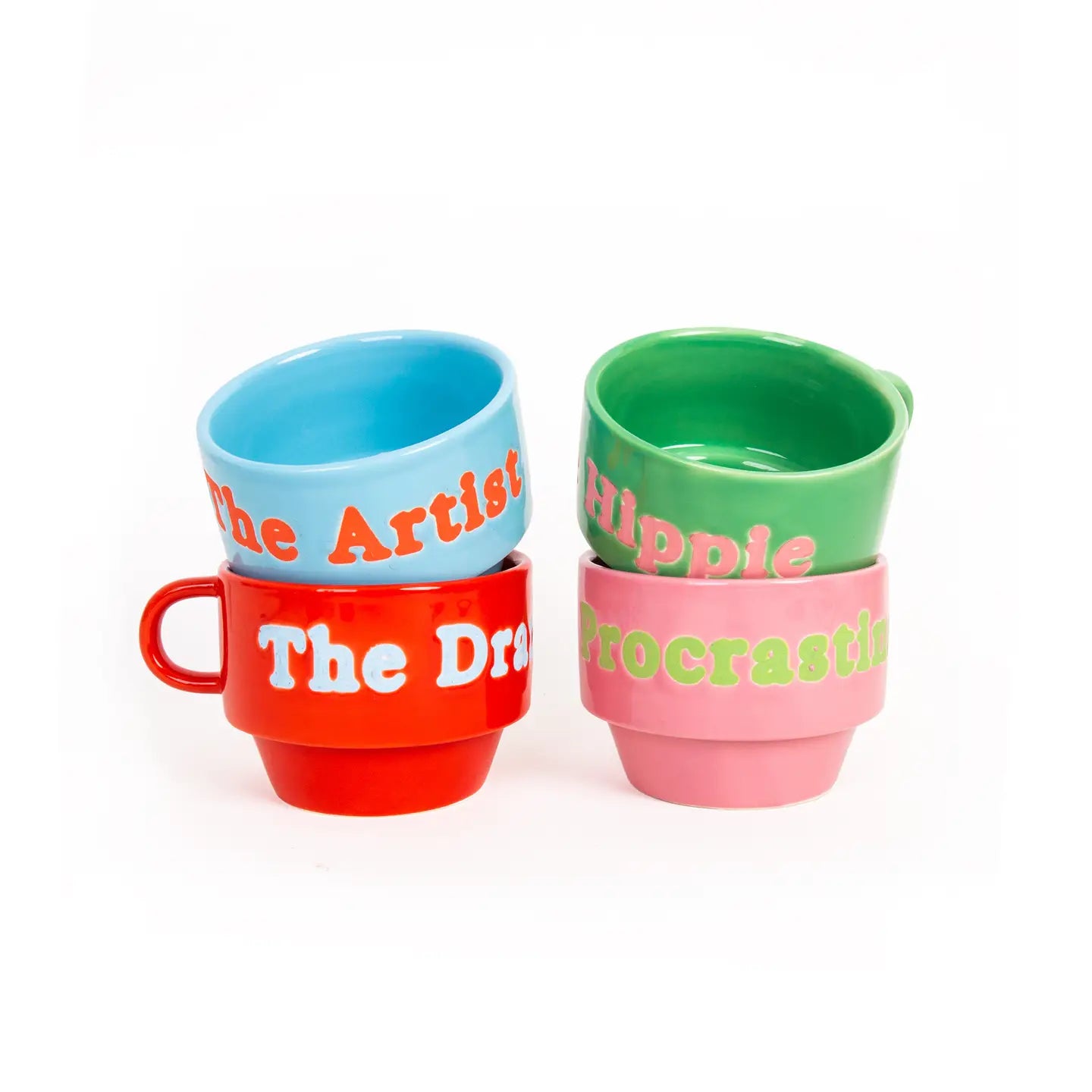 TASSE THE HIPPIE GRÜN ROSA