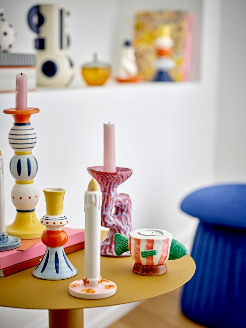 KERZENHALTER KAIRI GESTREIFT BUNT