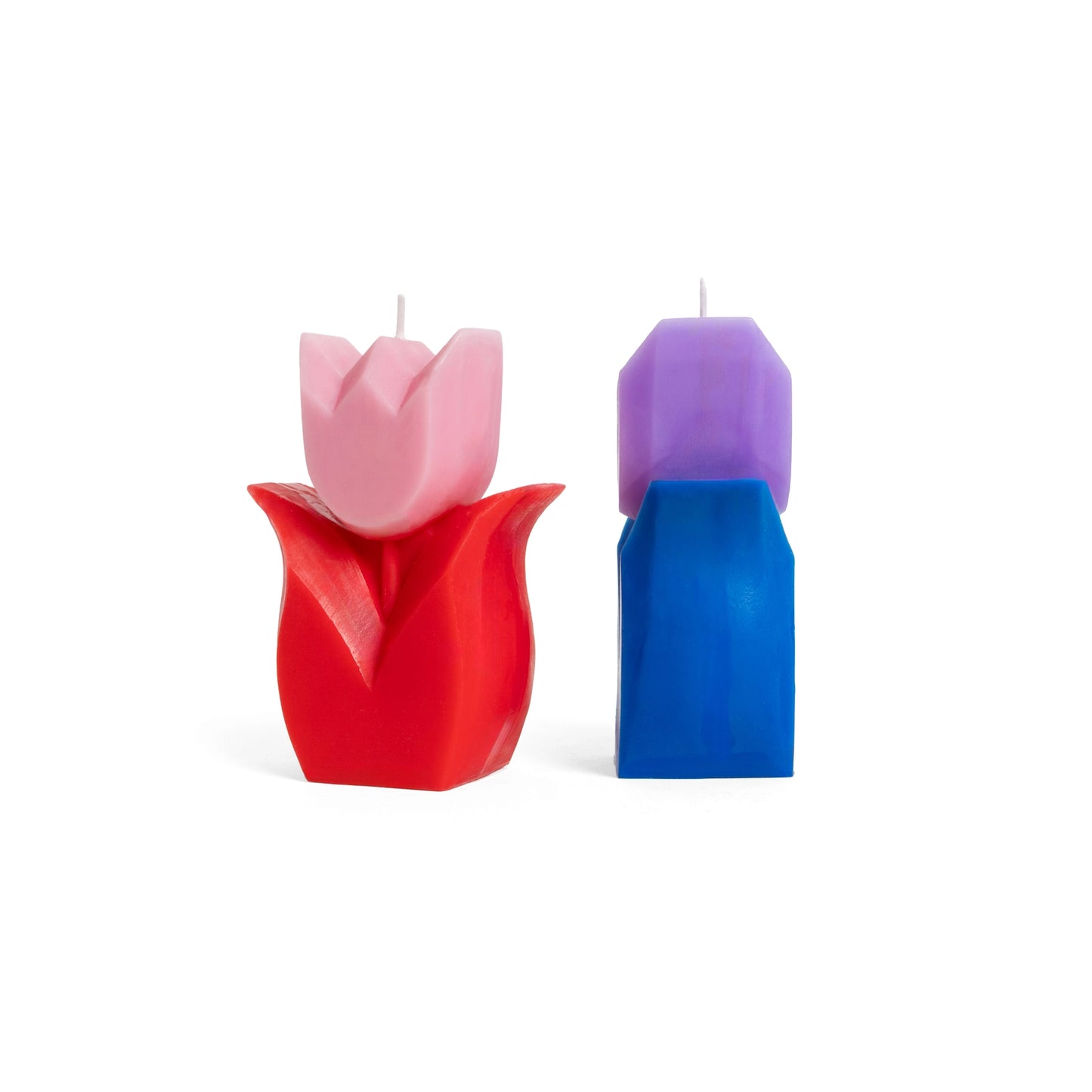 KERZE TULPE BLAU