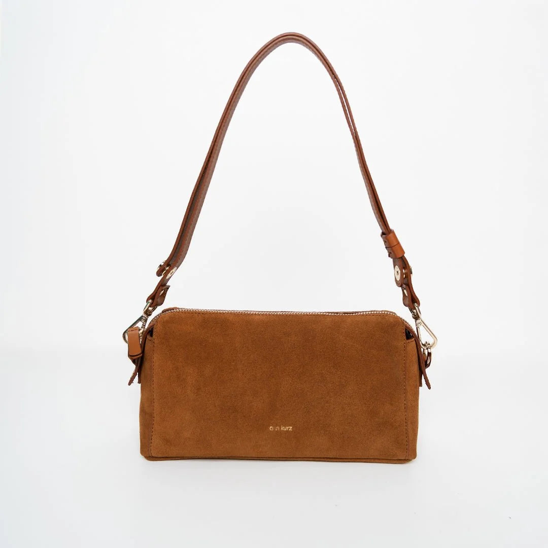 TASCHE LIGHT SHOULDER - SUEDE MIX CUERO