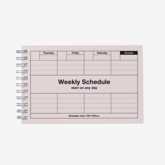WOCHENPLANER WEEKLY SCHEDULE ROSA