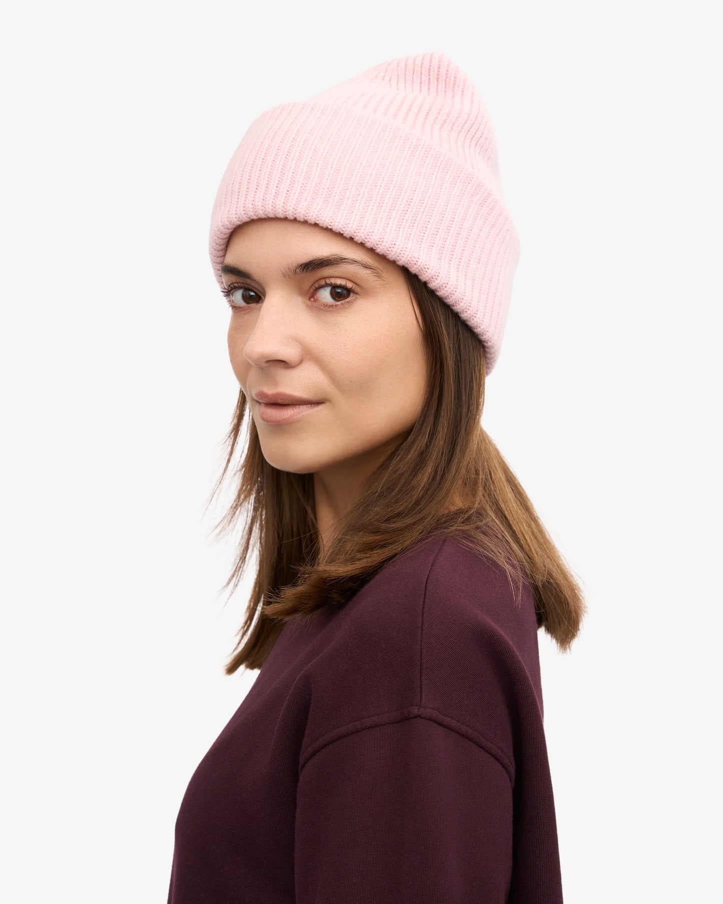 COLORFUL STANDARD MERINO WOLLE MÜTZE FADED PINK