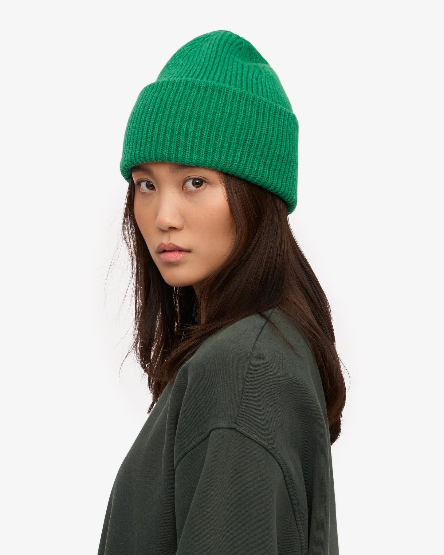 COLORFUL STANDARD MERINO WOLLE MÜTZE KELLY GREEN