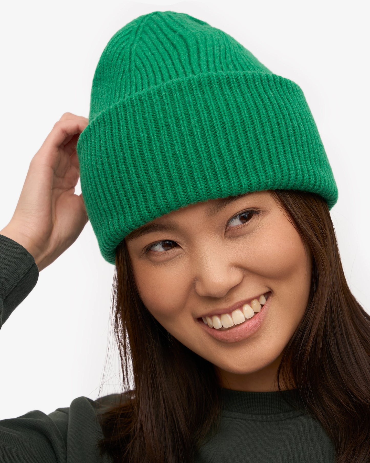 COLORFUL STANDARD MERINO WOLLE MÜTZE KELLY GREEN