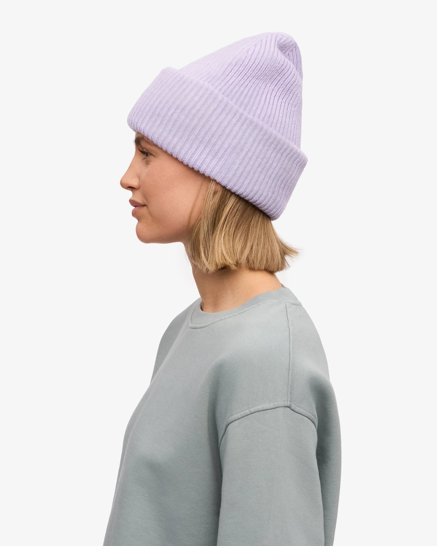 COLORFUL STANDARD MERINO WOLLE MÜTZE SOFT LAVENDER