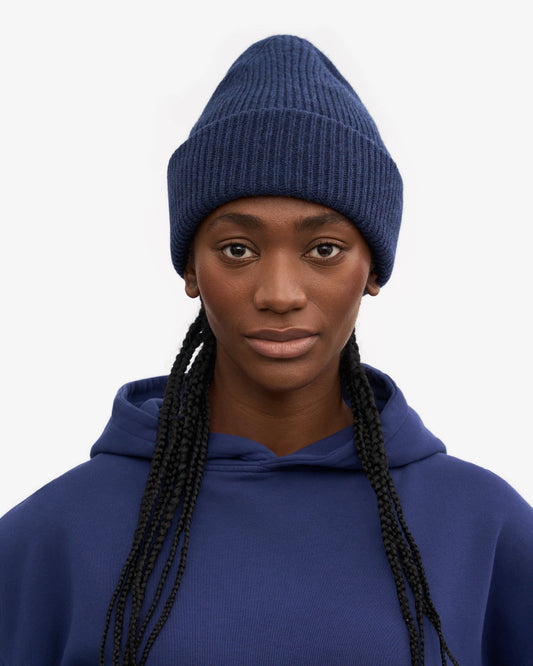 COLORFUL STANDARD MERINO WOLLE MÜTZE MARINE BLUE