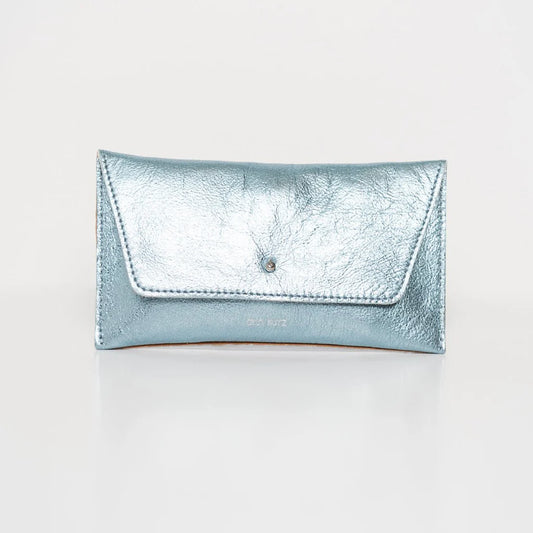 GELDBEUTEL MINI ENVELOPE - METALLIC HAWAIIAN BLUE