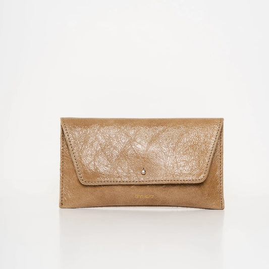 GELDBEUTEL MINI ENVELOPE - PATENT TAUPE