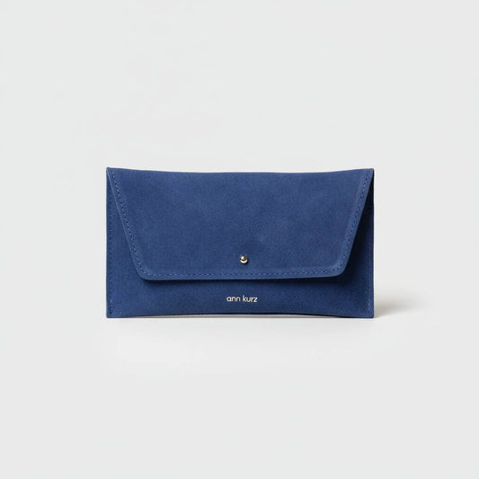 GELDBEUTEL MINI ENVELOPE - SUEDE PURPLE BLUE