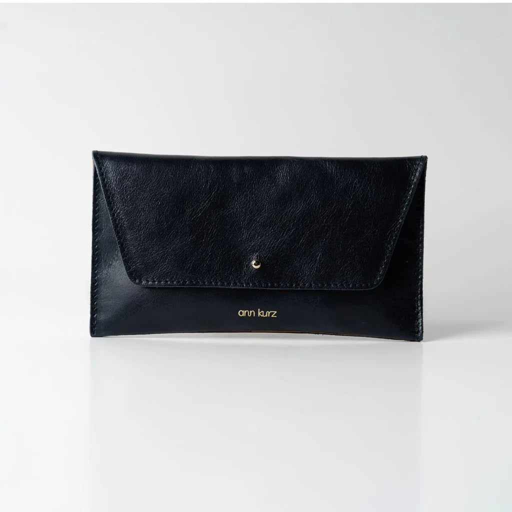 GELDBEUTEL MINI ENVELOPE - SHINY NAPPA NAVY