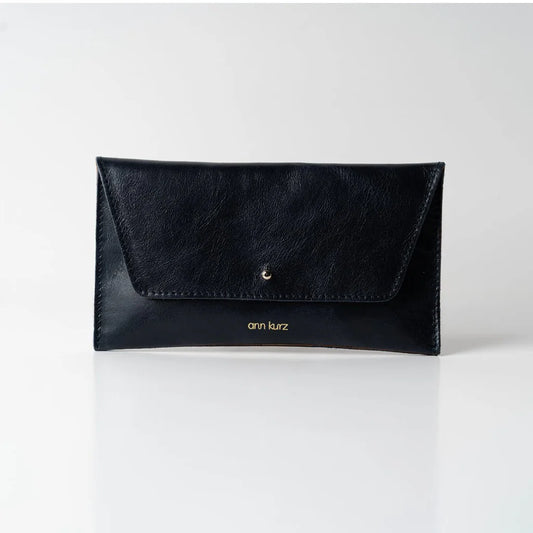 GELDBEUTEL MINI ENVELOPE - SHINY NAPPA NAVY