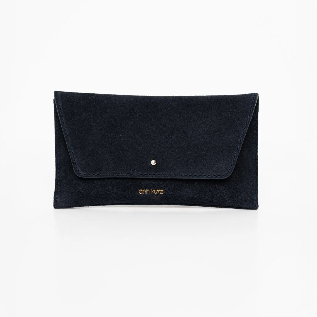 GELDBEUTEL MINI ENVELOPE - SUEDE NAVY