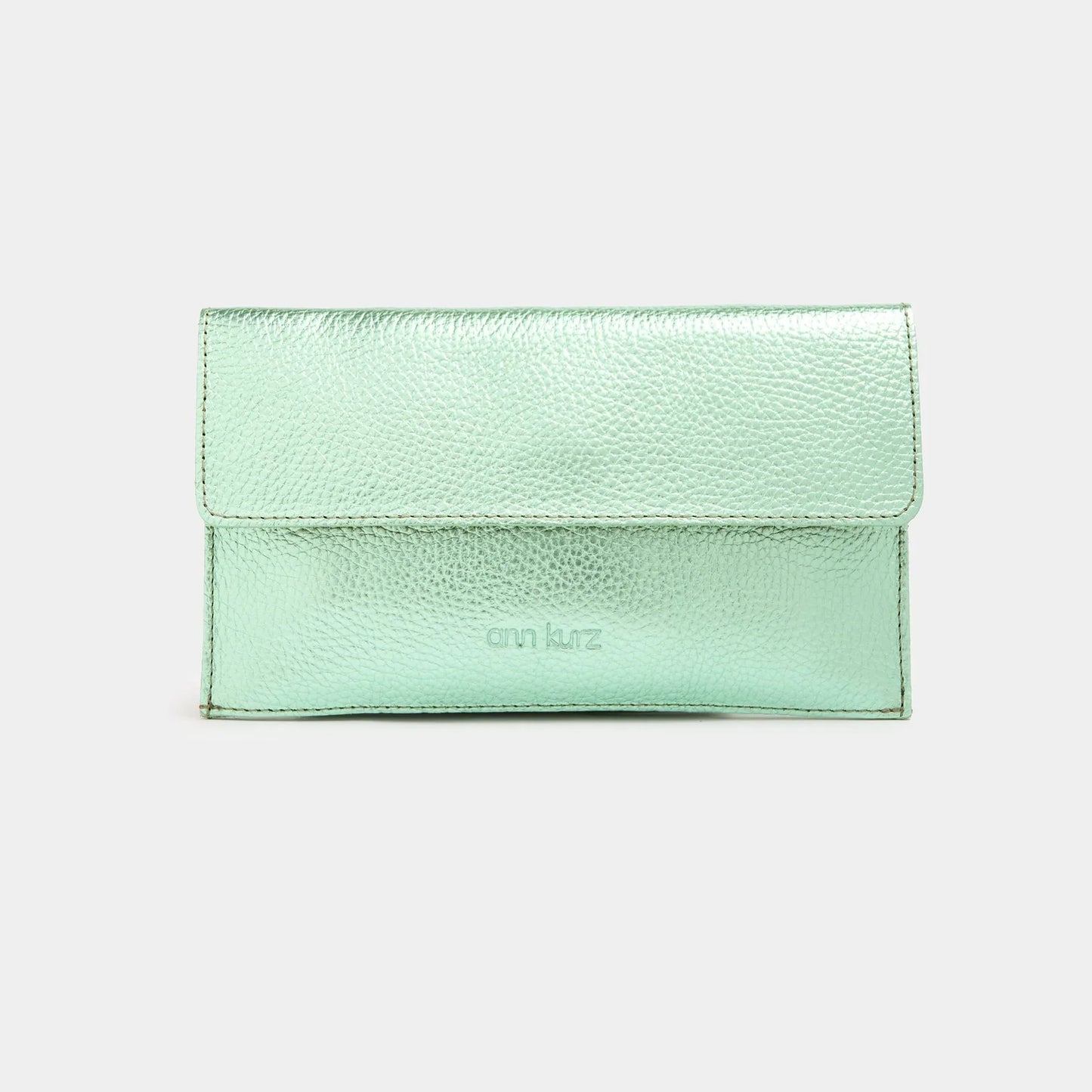 TASCHE MINI THIN CLUTCH - METALLIC PROVENCE