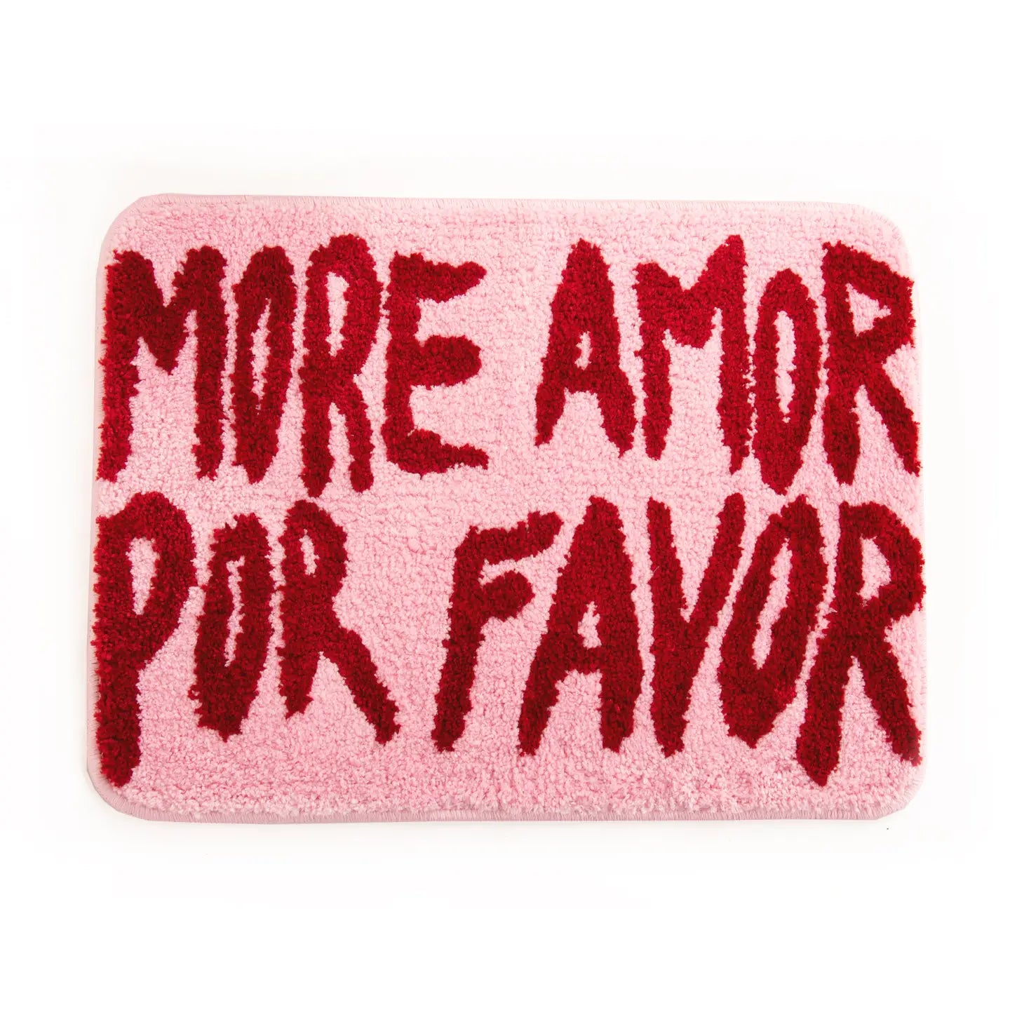 BADETEPPICH MORE AMOR POR FAVOR ROSA