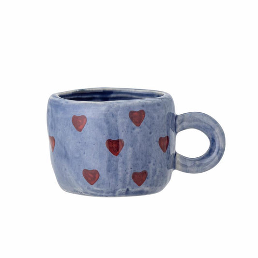 TASSE NINI HERZEN BLAU ROT