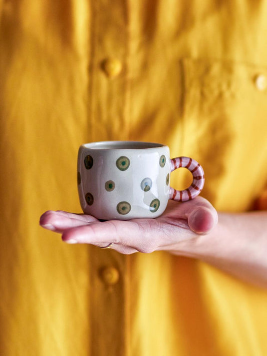 TASSE NINI GEPUNKTET WEISS GRÜN