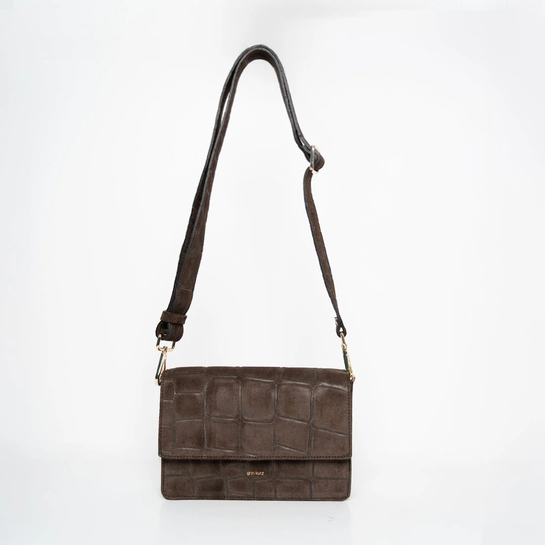 TASCHE PERFECT SQUARE - SUEDE MOCHA