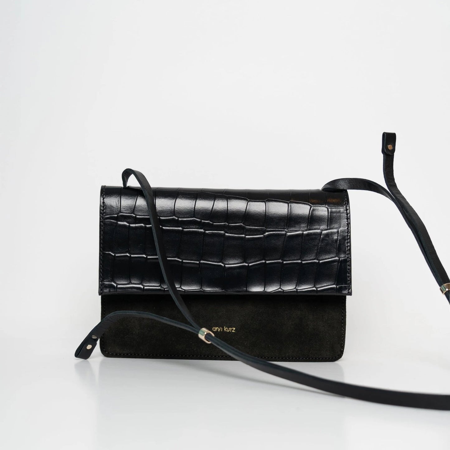 HANDY TASCHE MEDIUM - MIX CROCO BLACK