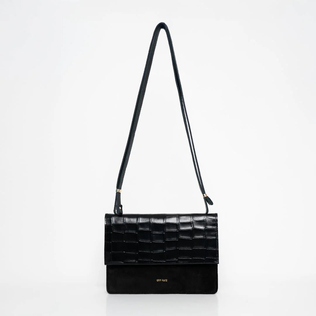HANDY TASCHE MEDIUM - MIX CROCO BLACK