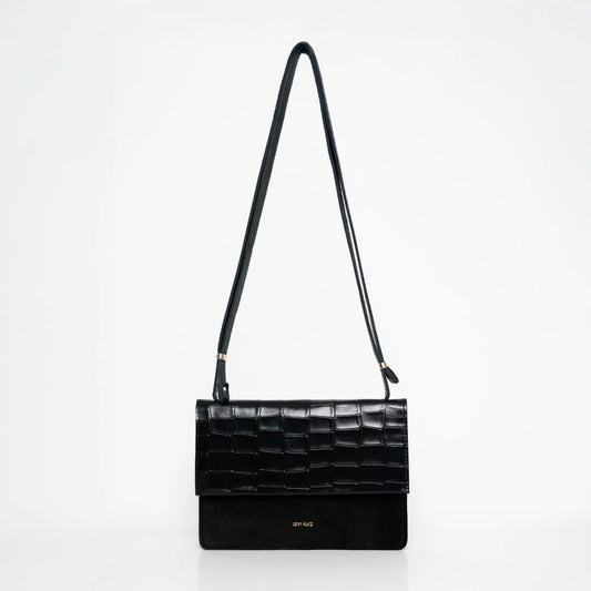 HANDY TASCHE MEDIUM - MIX CROCO BLACK