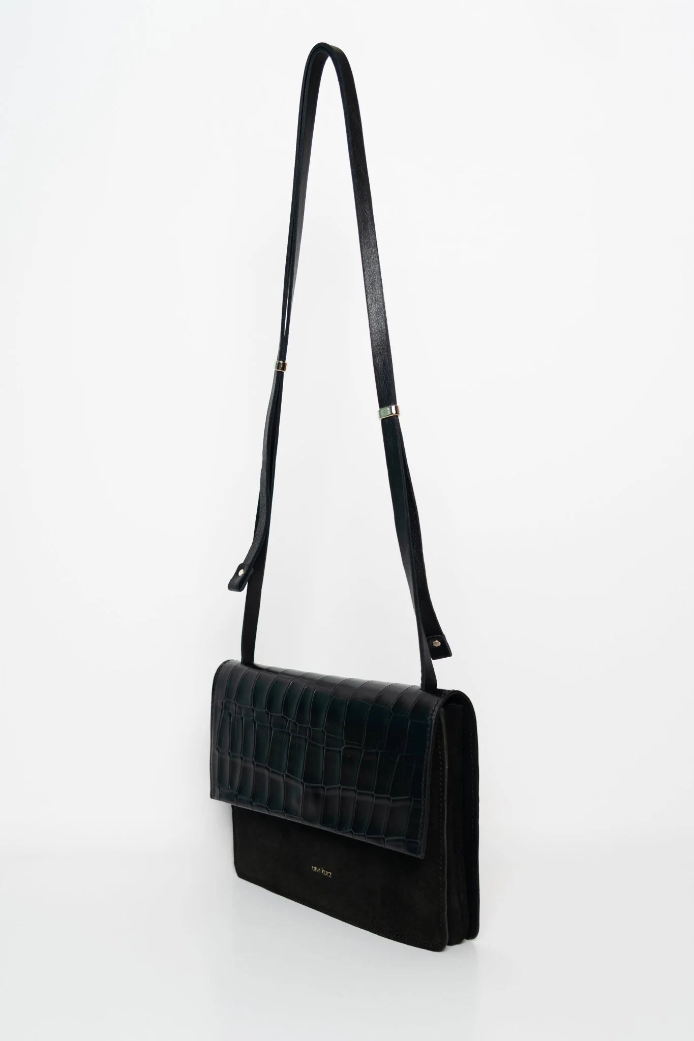 HANDY TASCHE MEDIUM - MIX CROCO BLACK