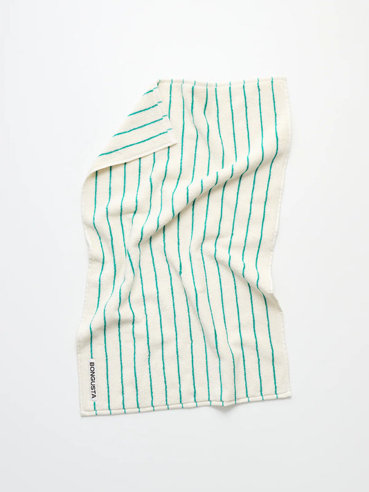 HANDTUCH PURE WHITE & GREEN