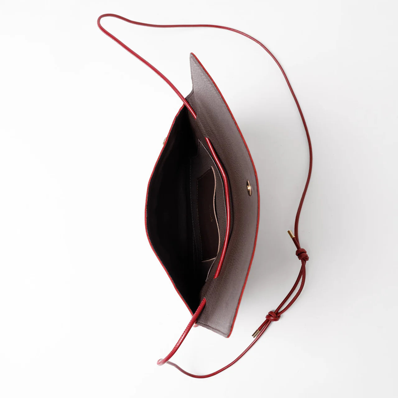 TASCHE THIN CLUTCH - SHINY NAPPA BURGUNDY