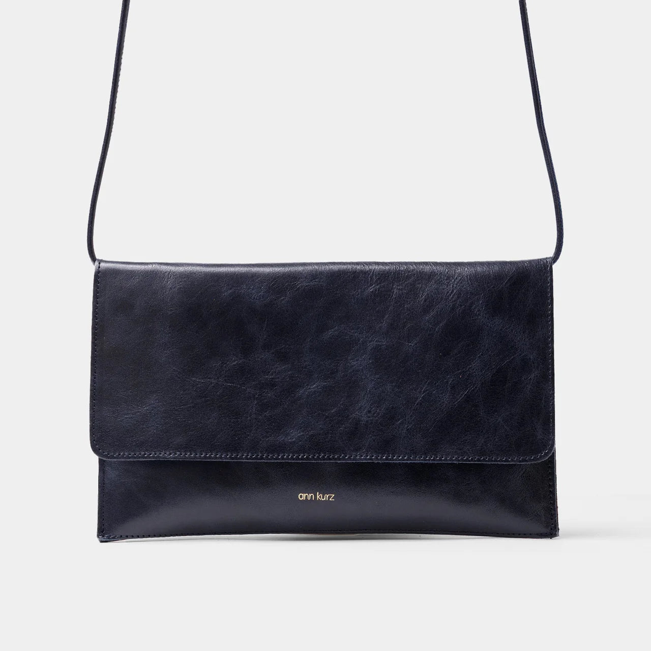 TASCHE THIN CLUTCH - SHINY NAPPA NAVY