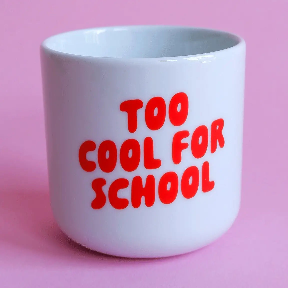 BECHER TOO COOL FOR SCHOOL WEISS ROT