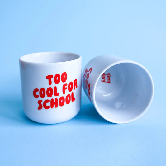 BECHER TOO COOL FOR SCHOOL WEISS ROT