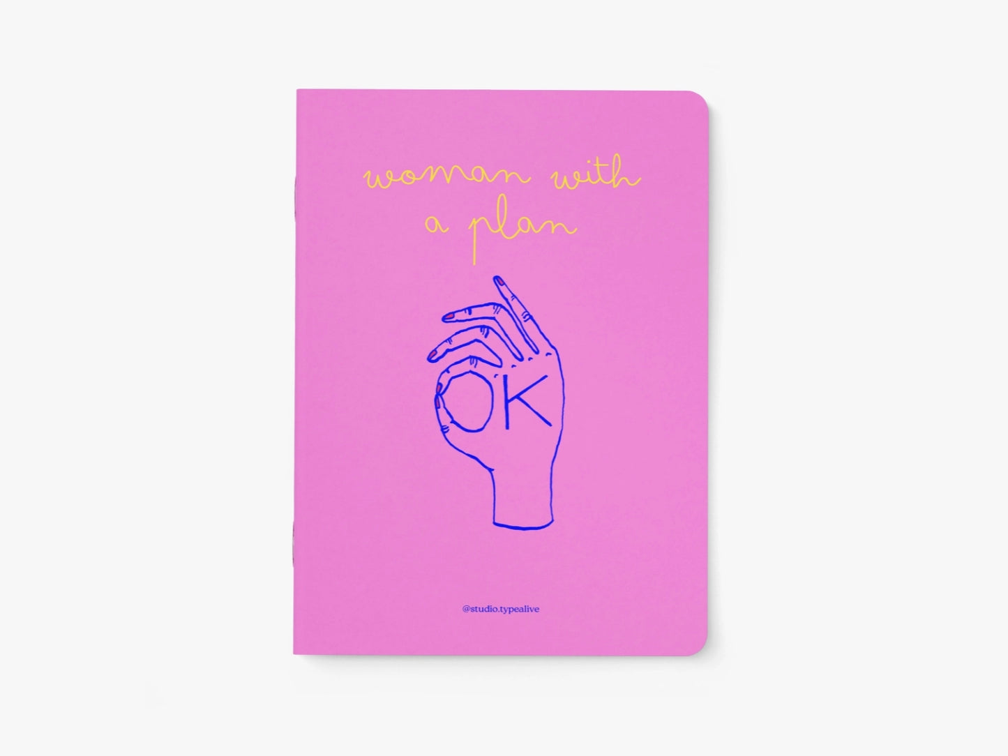 NOTIZHEFT WOMAN WITH A PLAN